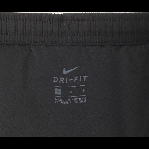 🖤Nike Dri-Fit Womens Track Shorts Size Medium Black Mint Green White Mesh Side - Picture 6 of 8